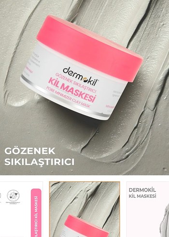 Dermokil Gözenek Sıkılaştırıcı Kil Maskesi 50 ml - Görsel 2