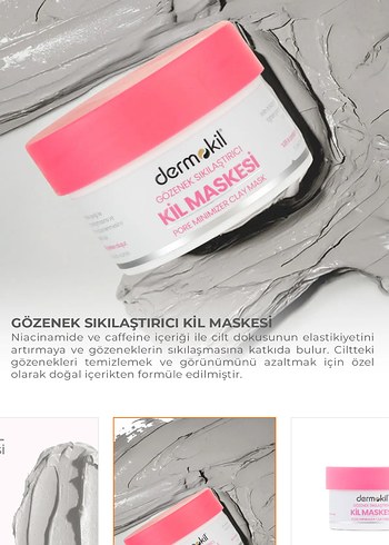 Dermokil Gözenek Sıkılaştırıcı Kil Maskesi 50 ml - Görsel 4