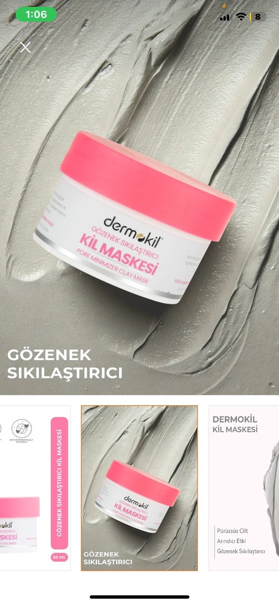 Dermokil Gözenek Sıkılaştırıcı Kil Maskesi 50 ml - Görsel 2