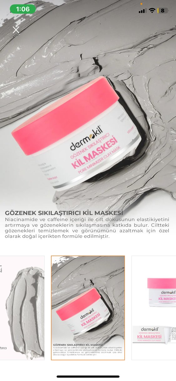 Dermokil Gözenek Sıkılaştırıcı Kil Maskesi 50 ml - Görsel 4