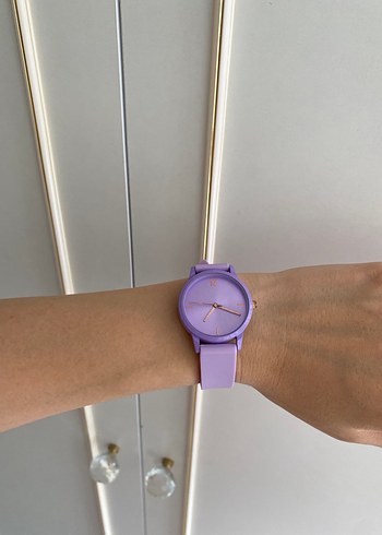 Mor Minimalist Kadın Kol Saati
