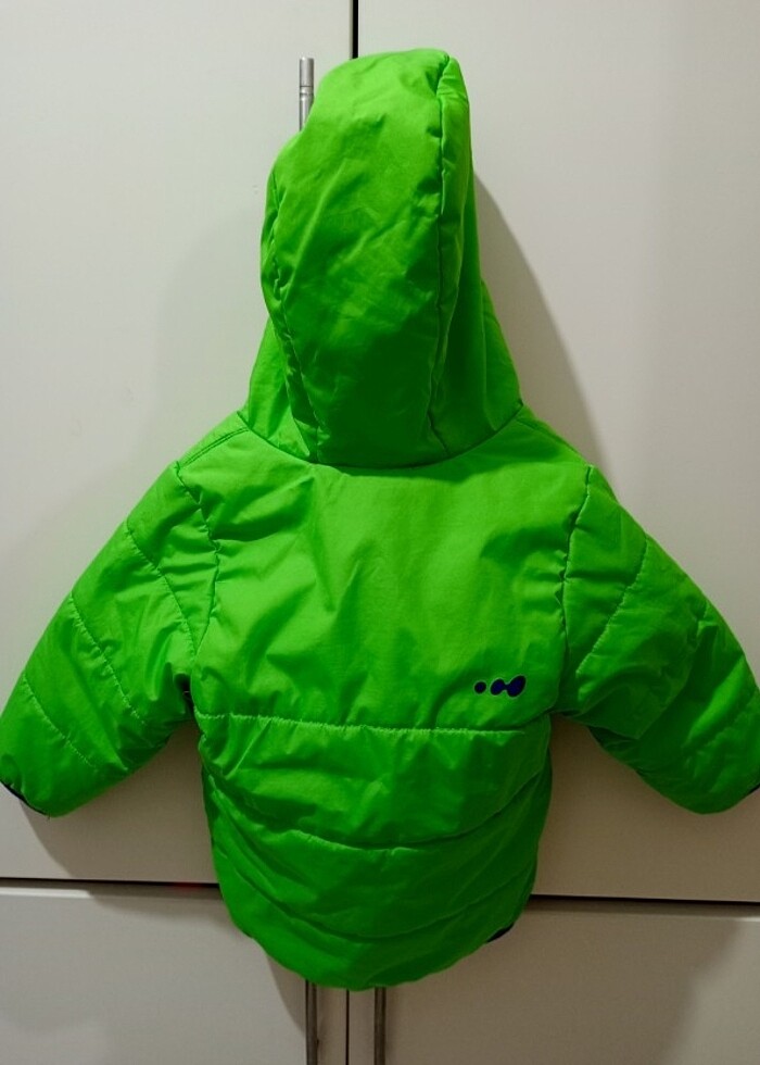 ERKEK COCUK CİFT TARAFLİ YAGMURLUK MONT - Görsel 3