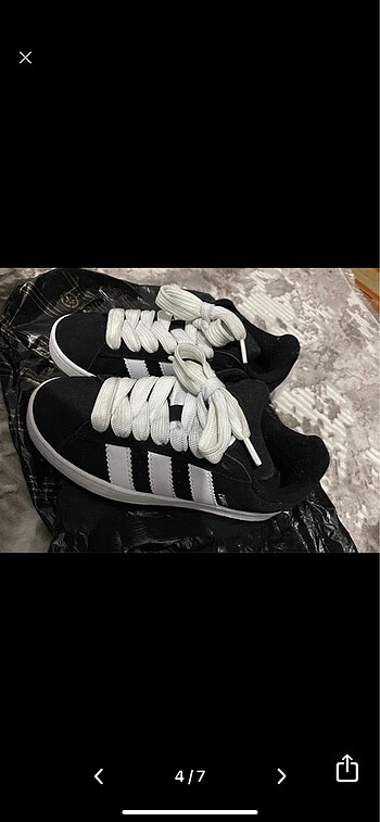 38 Beden siyah Renk Adidas Campus