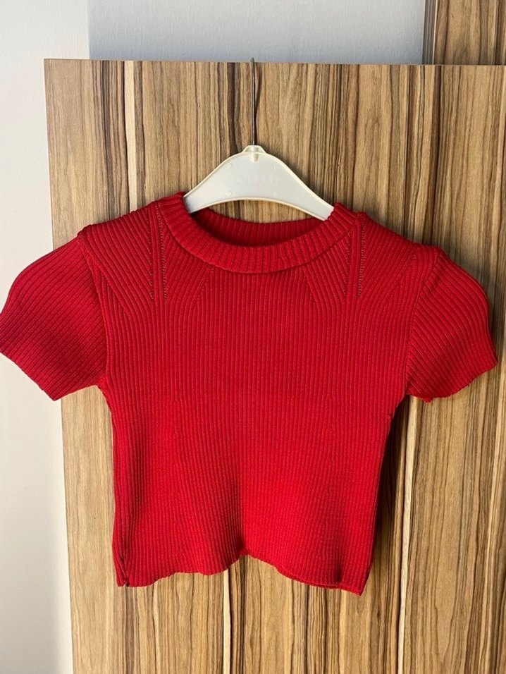 Beyaz Baskılı Kısa Kollu Kadın Tişört - Görsel 3