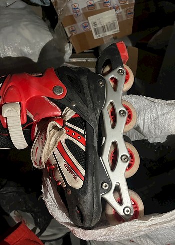 Kırmızı Tokalı Biker Paten - Görsel 4