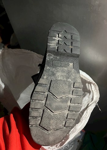 Siyah Deri Bağcıklı Punk Bot - Görsel 7