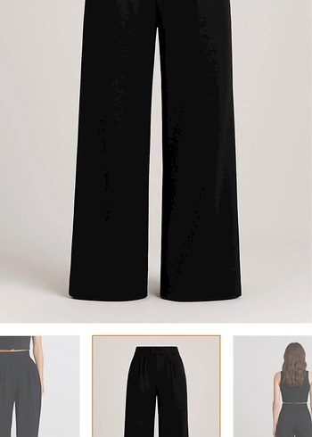 Siyah Kadın Kumaş Pantolon - Görsel 3