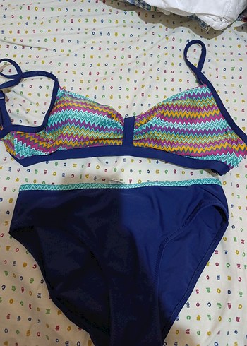 38 Beden Renkli Bohem Tarzı Kadın Bikini