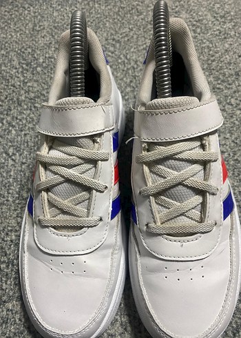 Renkli Baskılı Beyaz Kadın Spor Ayakkabı - Görsel 3