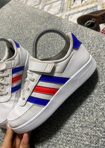 Renkli Baskılı Beyaz Kadın Spor Ayakkabı - Görsel 2