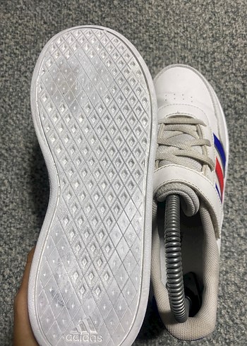 Renkli Baskılı Beyaz Kadın Spor Ayakkabı - Görsel 5