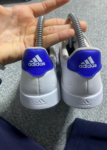 Renkli Baskılı Beyaz Kadın Spor Ayakkabı - Görsel 6