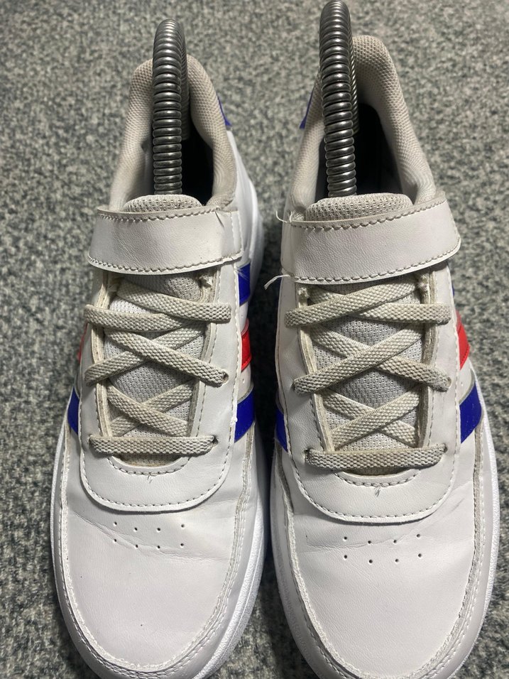 Renkli Baskılı Beyaz Kadın Spor Ayakkabı - Görsel 3