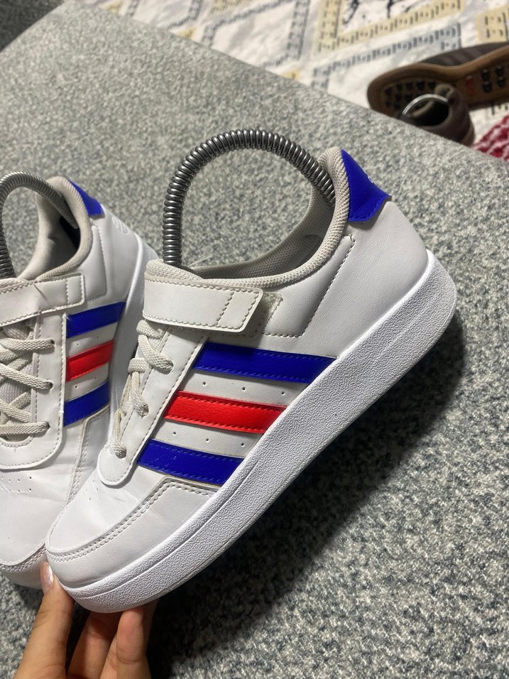 Renkli Baskılı Beyaz Kadın Spor Ayakkabı - Görsel 2