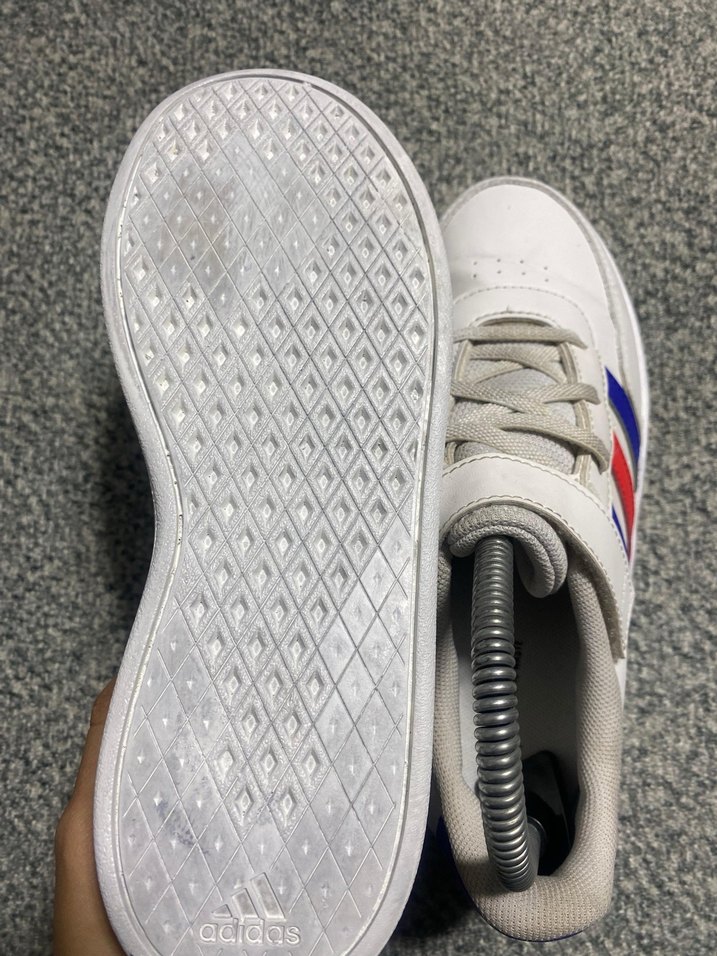 Renkli Baskılı Beyaz Kadın Spor Ayakkabı - Görsel 5