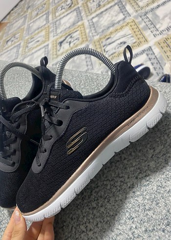 Siyah Elastik Casual Spor Ayakkabı erkek bayan uyumlu - Görsel 3