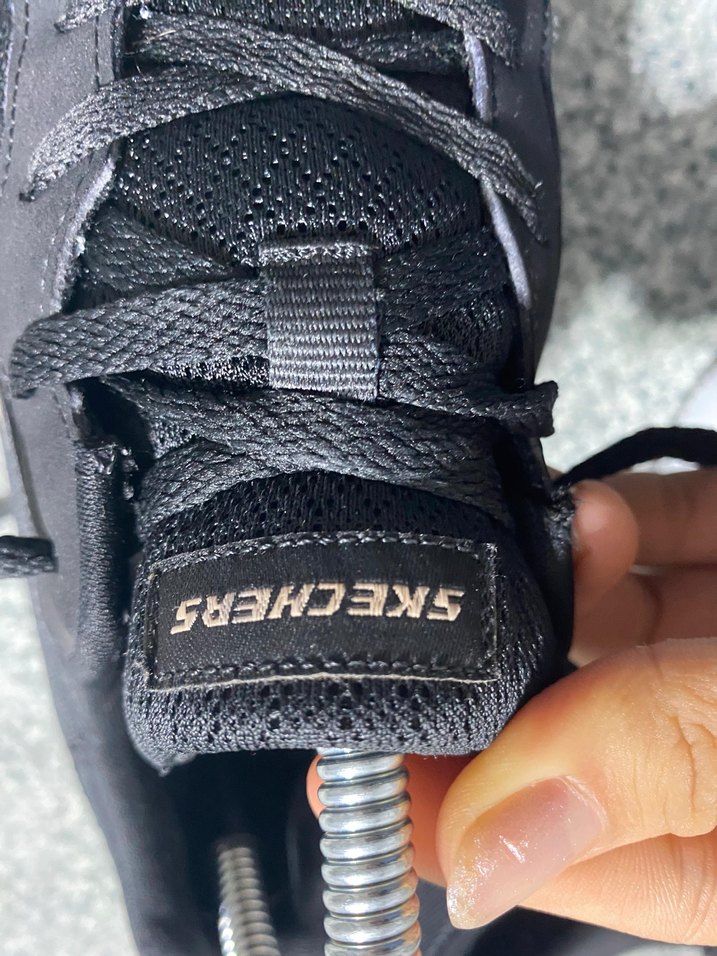 Siyah Elastik Casual Spor Ayakkabı erkek bayan uyumlu - Görsel 5