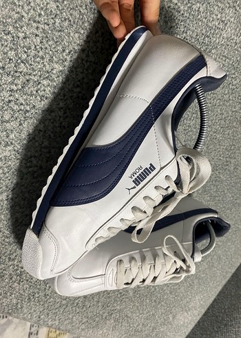 Beyaz Lacivert Puma orjinal Spor Ayakkabı - Görsel 7