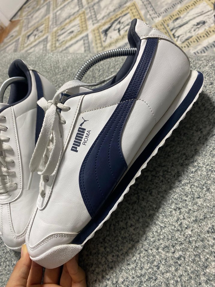 Beyaz Lacivert Puma orjinal Spor Ayakkabı - Görsel 2