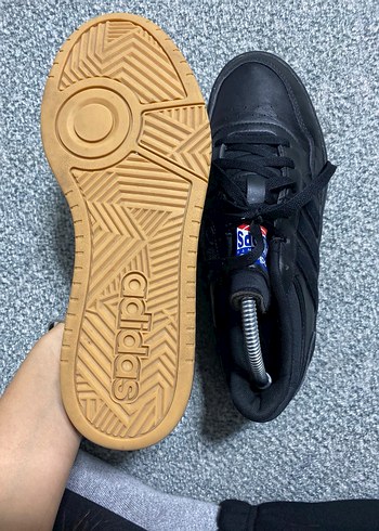 Siyah Adidas Erkek bayan uyumlu Spor Ayakkabı Velcro Detaylı - Görsel 9