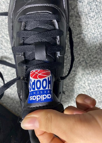 Siyah Adidas Erkek bayan uyumlu Spor Ayakkabı Velcro Detaylı - Görsel 7