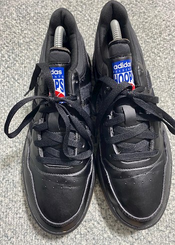 Siyah Adidas Erkek bayan uyumlu Spor Ayakkabı Velcro Detaylı - Görsel 4