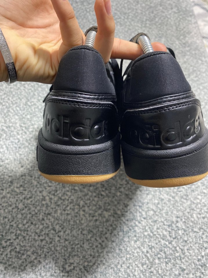 Siyah Adidas Erkek bayan uyumlu Spor Ayakkabı Velcro Detaylı - Görsel 5