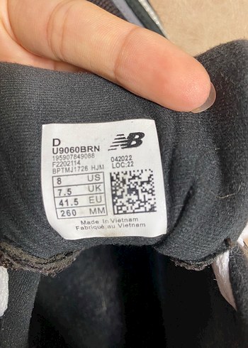 41,5 Beden siyah Renk New Balance Bej Gri Bağcıklı orjinal Spor Ayakkabı