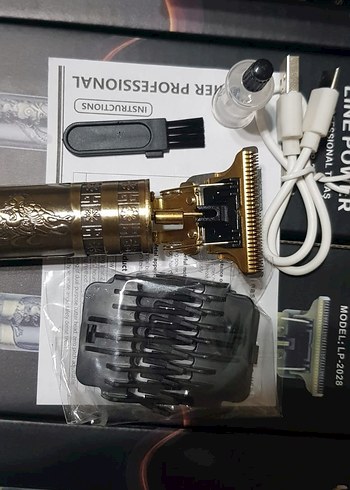 Altın Renkli Profesyonel Tıraş Makinesi LP-2028 - Görsel 2