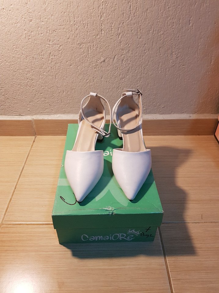 Beyaz abiye ayakkabı - Görsel 2