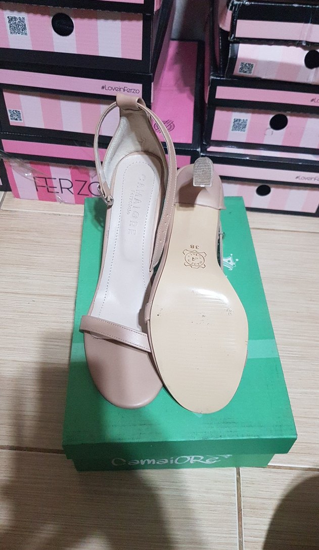 Bej Stiletto Topuklu Kadın Ayakkabı - Görsel 2