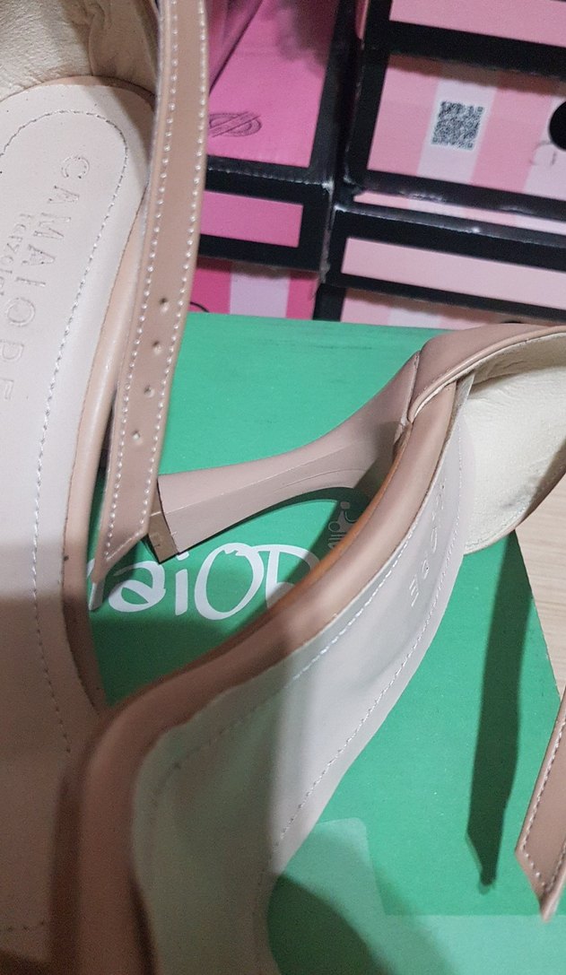 Bej Stiletto Topuklu Kadın Ayakkabı - Görsel 3