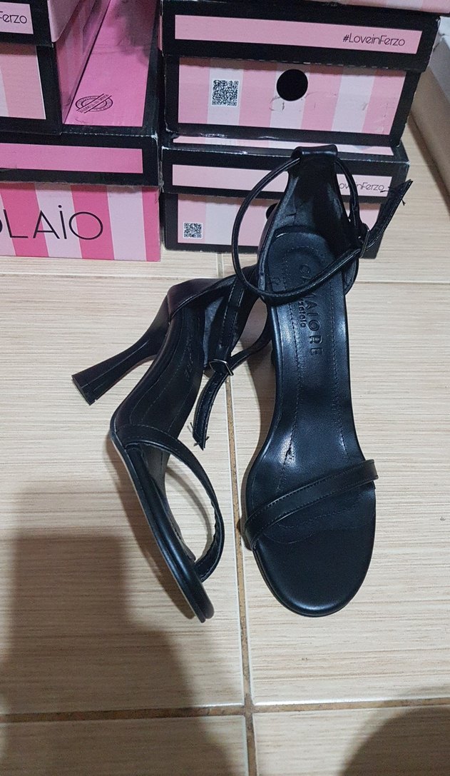 Siyah Stiletto /abiye Topuklu Kadın Ayakkabı - Görsel 2