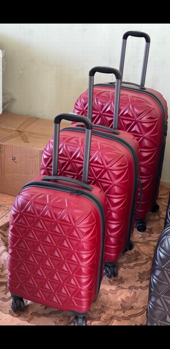 3 BOY Tek fiyat desenli Valiz TAM SİLİKON KIRILMAZ A KALİTE - Görsel 3