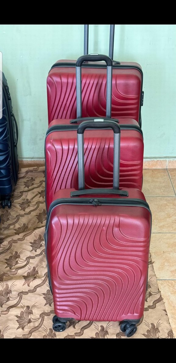 3 BOY Tek fiyat desenli Valiz TAM SİLİKON KIRILMAZ A KALİTE - Görsel 5