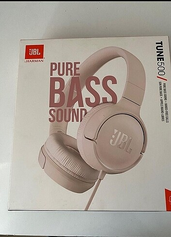 JBL tune 500 kulak üstü pembe kablolu kulaklık