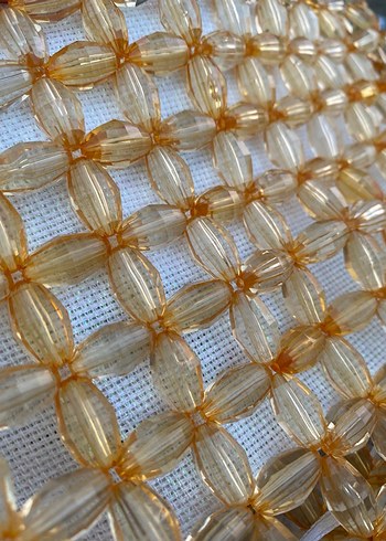 Sarı Boncuk İşlemeli Kadın Çanta - Görsel 2