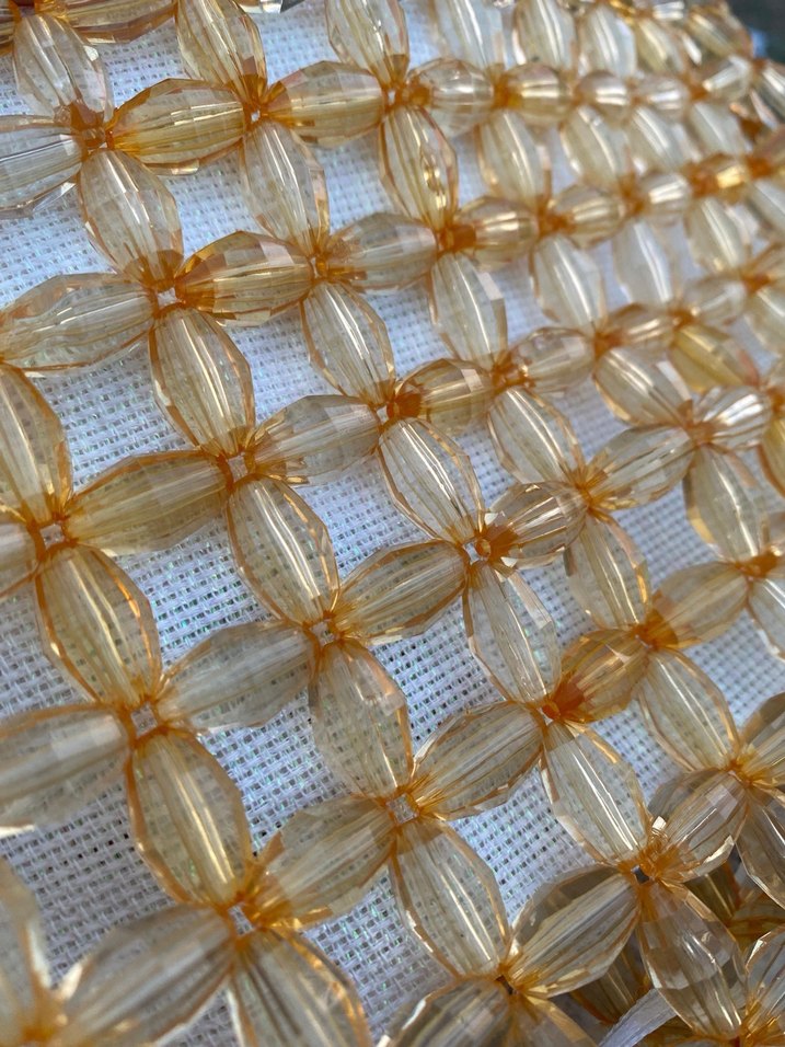 Sarı Boncuk İşlemeli Kadın Çanta - Görsel 2