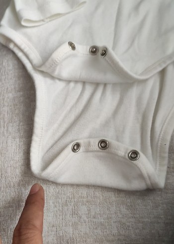 Bebek Uzun Kollu Beyaz Body - Görsel 3