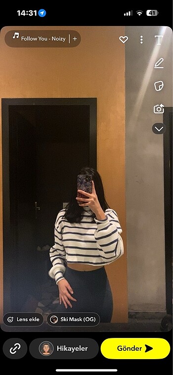 Bershka crop kazak