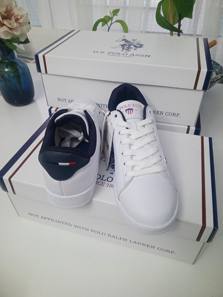 U.S. Polo Assn. Beyaz erkek Spor Ayakkabı - Görsel 5