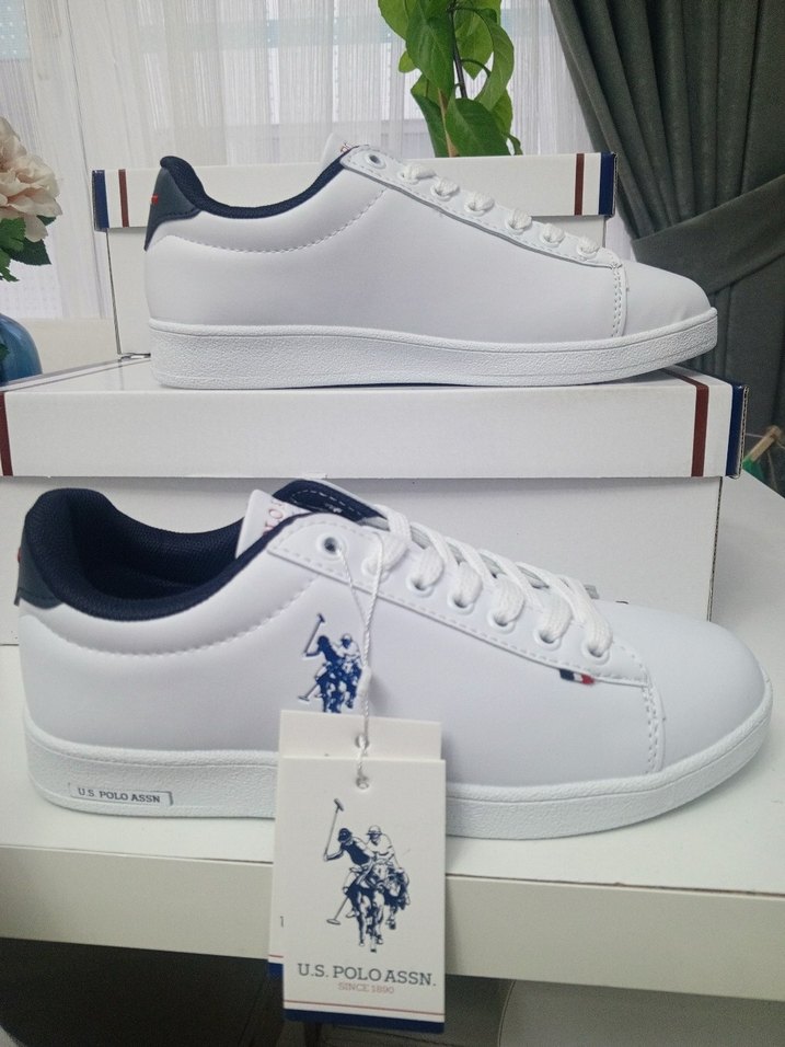 Beyaz U.S. Polo Assn. erkek Spor Ayakkabı - Görsel 2