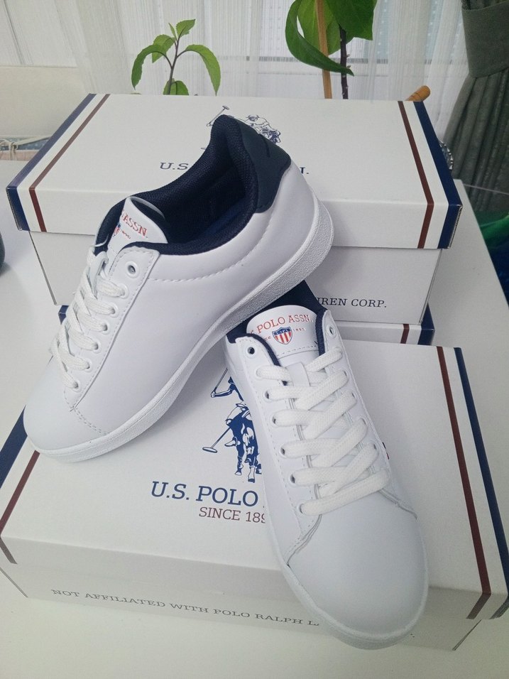 Beyaz U.S. Polo Assn. erkek Spor Ayakkabı - Görsel 3