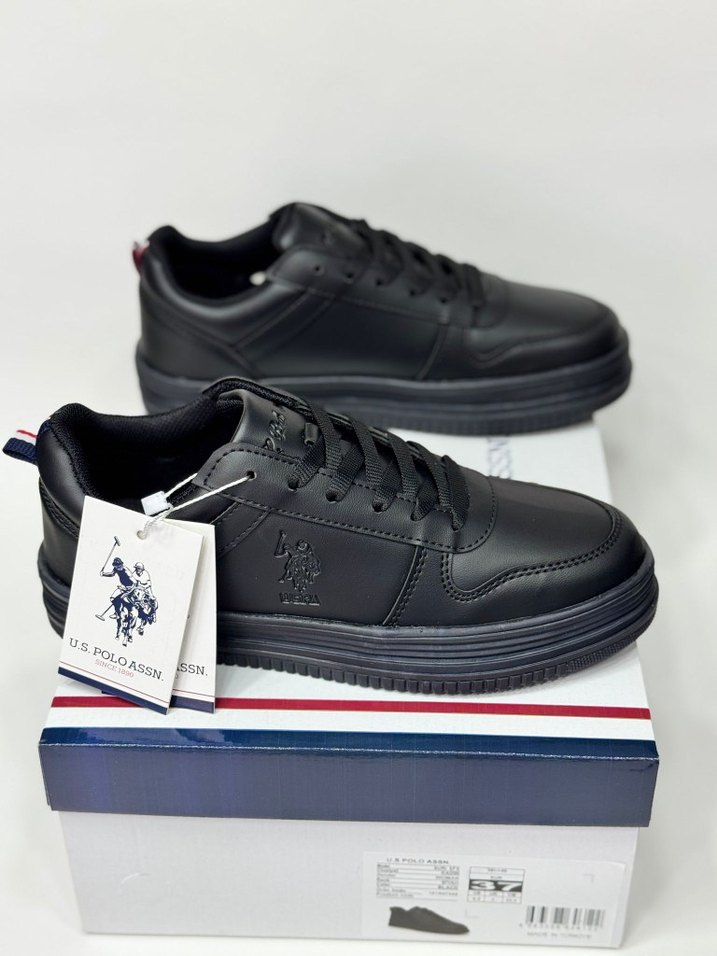 Siyah bayan Spor Ayakkabı Velcro Detaylı - Görsel 4