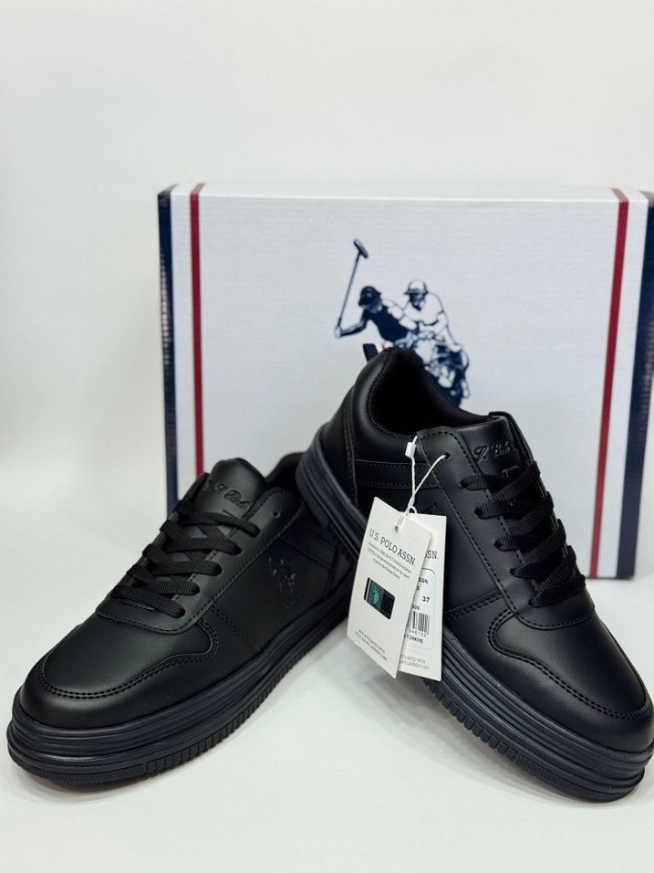 Siyah bayan Spor Ayakkabı Velcro Detaylı - Görsel 5