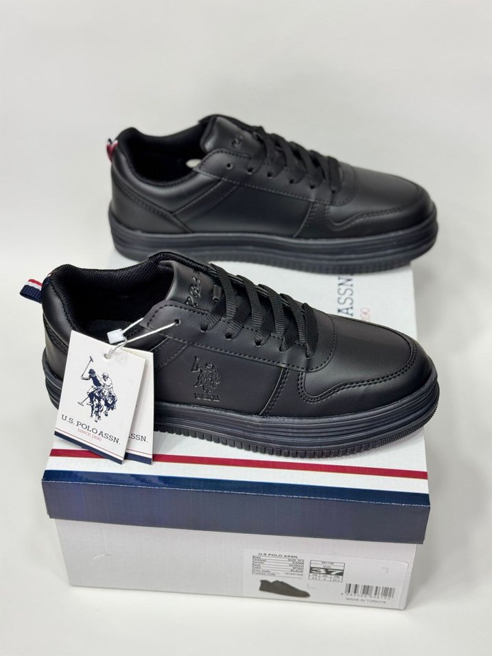 Siyah bayan Spor Ayakkabı Velcro Detaylı - Görsel 4