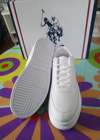 Beyaz Bağcıklı Kadın Sneakers - Görsel 7