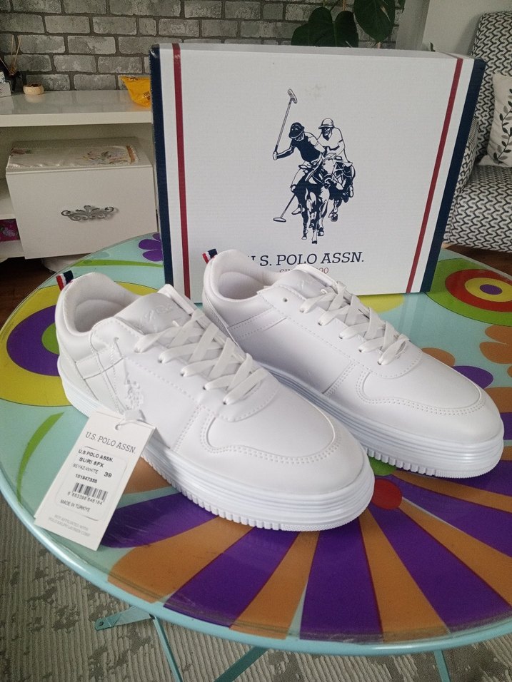 Beyaz Bağcıklı Kadın Sneakers - Görsel 2