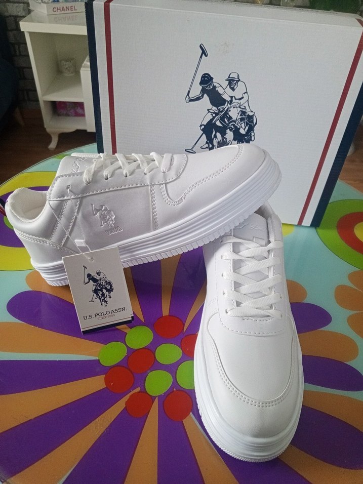 Beyaz Bağcıklı Kadın Sneakers - Görsel 5