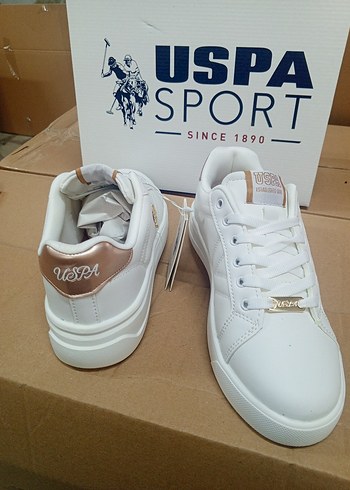 U.S. Polo Assn. Beyaz Kadın Sneaker - Görsel 6